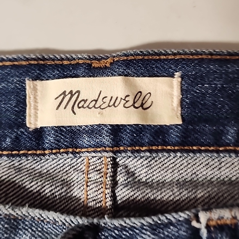 Madewell Women's Blue Straight Leg Jeans - Picture 3 of 6